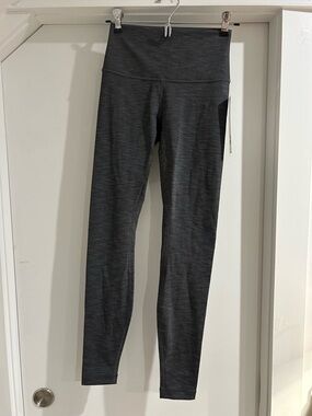 lululemon athletica Dark Charcoal Heather High-Rise Wunder Under Brushed legging